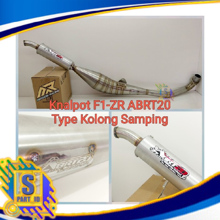 Knalpot F1 zr Force 1 ABRT20 Stainless Kolong Samping Original ABRT