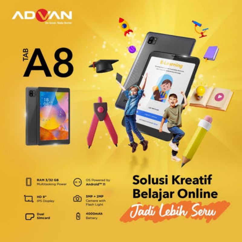 Advan Tab A8 3/32GB New Garansi Resmi Advan | Tab Advan A8 3/32 GB