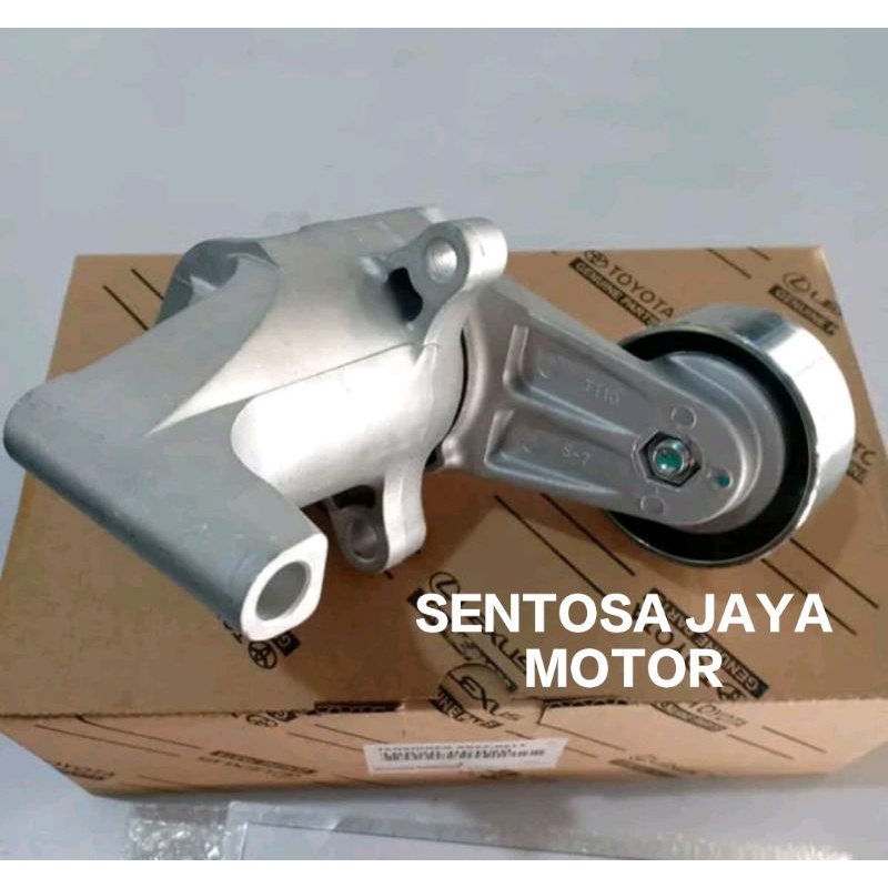 Tensioner Assy Fanbelt Fan Belt Toyota Innova Fortuner Hilux Bensin Th 2004-2015 Original