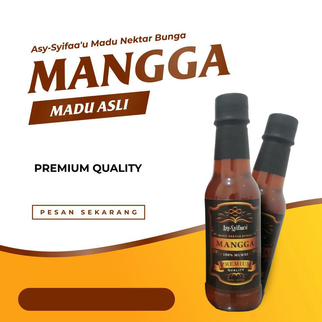 

[PREMIUM QUALITY] Madu Murni Nektar Mangga Asy Syifaau Madu Murni Asli