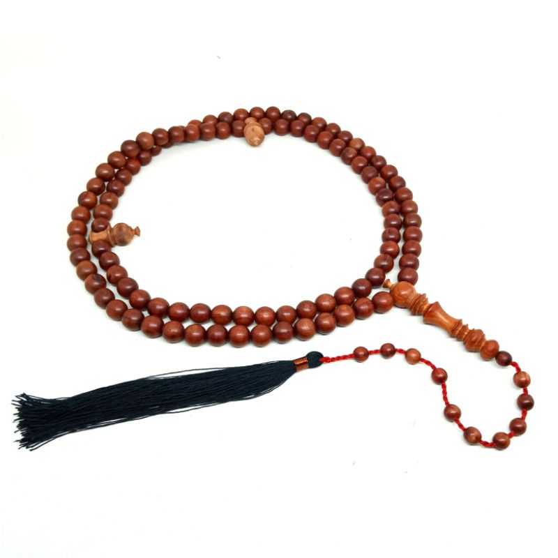 Tasbih Kayu Naga Kikik Size 8mm ORIGINAL Kayu Langka Bertuah Nusantara Tasbih Muslim 99 Butir