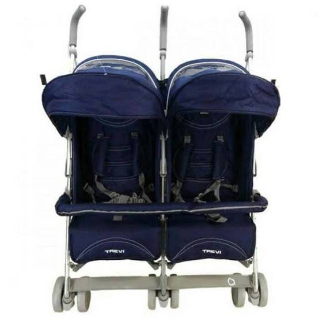 Kereta Dorong Bayi Kembar - Stoller Twins BabyElle Trevi Blue