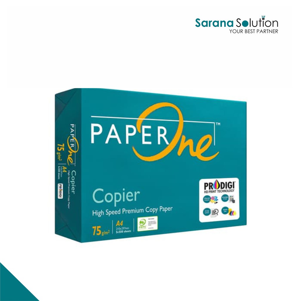 

PaperOne Kertas Fotocopy A4 75gr - 1 Ream ( 500 Lembar )