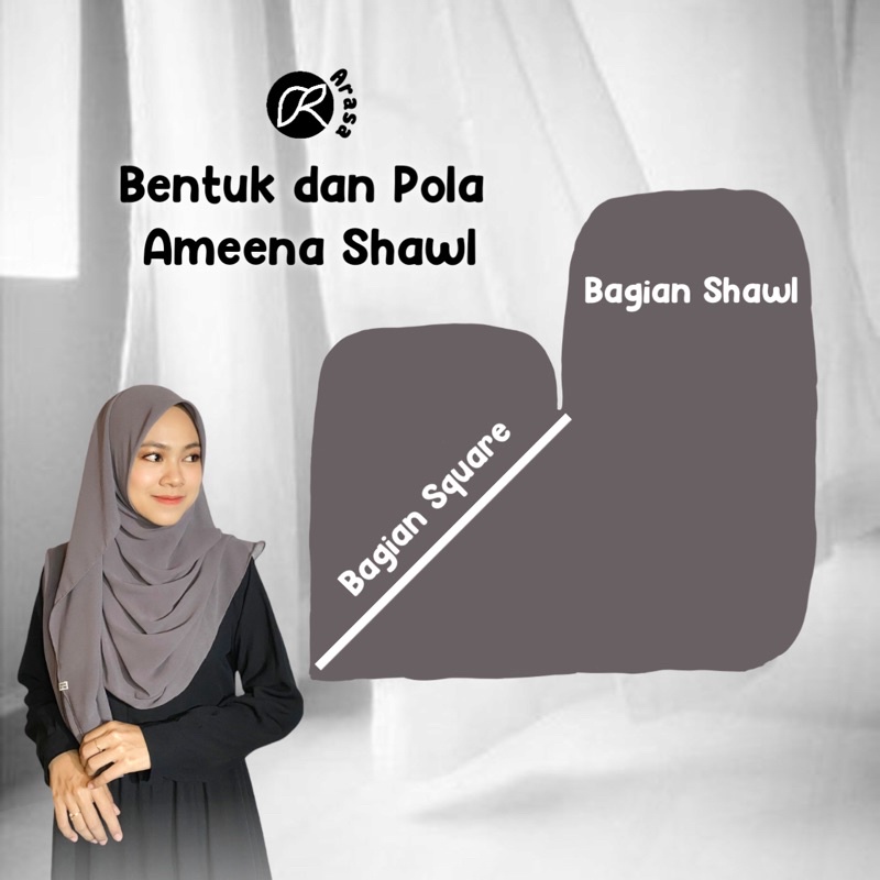 Ameena Shawl by Arasa Hijab • Ceruty babydoll • Hijab Malaysia Syari Jumbo Menunup Dada • Hijab pengantin • Hijab Kondangan • Lips Shawl • Pizza Scarf