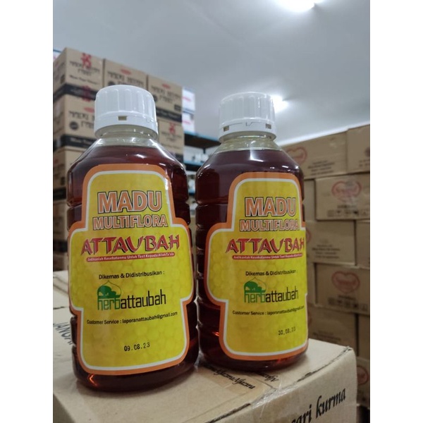 

madu Multiflora attaubah, madu murni, madu herbal murah