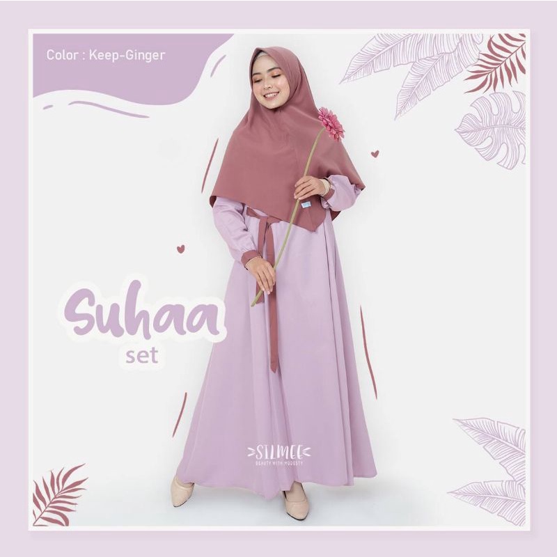 SUHAA DRESS BY SILMEE/DRESS SILMEE /DRESS POLOS/DRESS SYARI/DRESS SYARI PREMIUM/FASHION REMAJA/FASHI