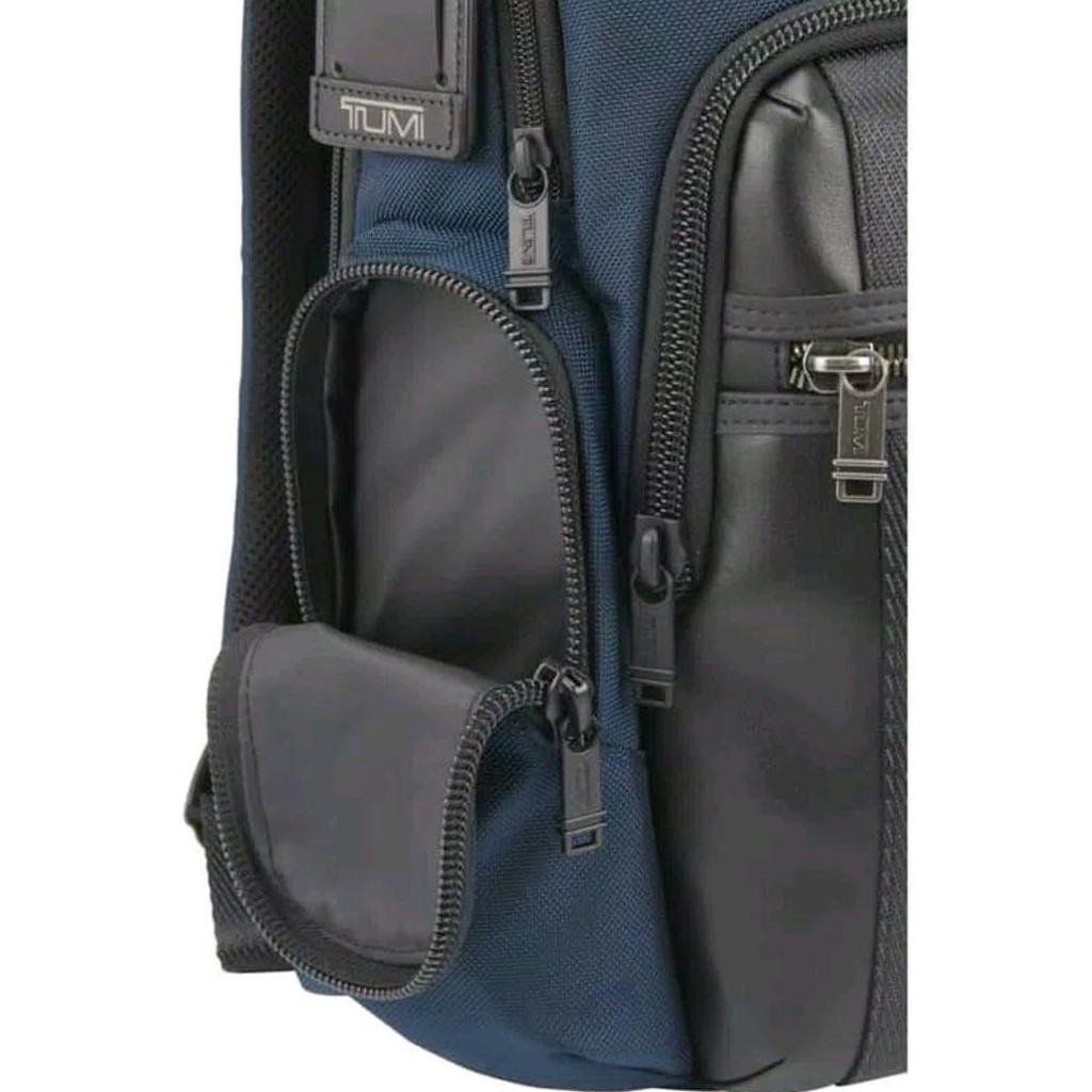 Paling Murah Tas Pria Tumi Alpha Bravo Nellis Backpack Black  N Navy Blue Premium Quality
