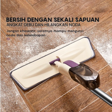 ALAT PEL PRAKTIS TINGGAL SEMPROT SAPU SPRAY Water Spray Mop Alat Sapu Pel Lantai Semprot Otomatis Washable Microfiber AIDO