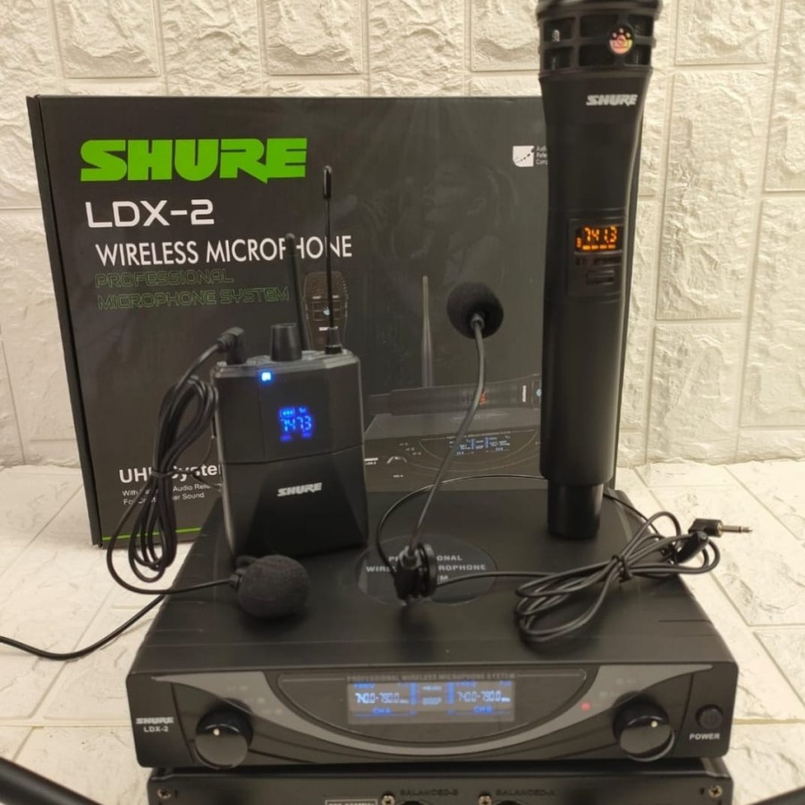 microphone wireless shure ldx 2 / LDX2 - pegang jepit