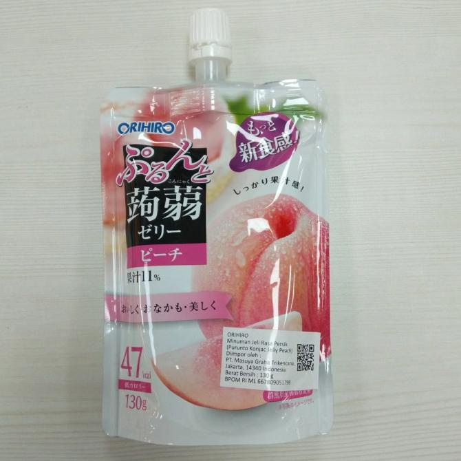 

Silahkan Order] Orihiro "Purunto Konnyaku" Konjac Fruits Jelly Peach 130gr LOW calorie