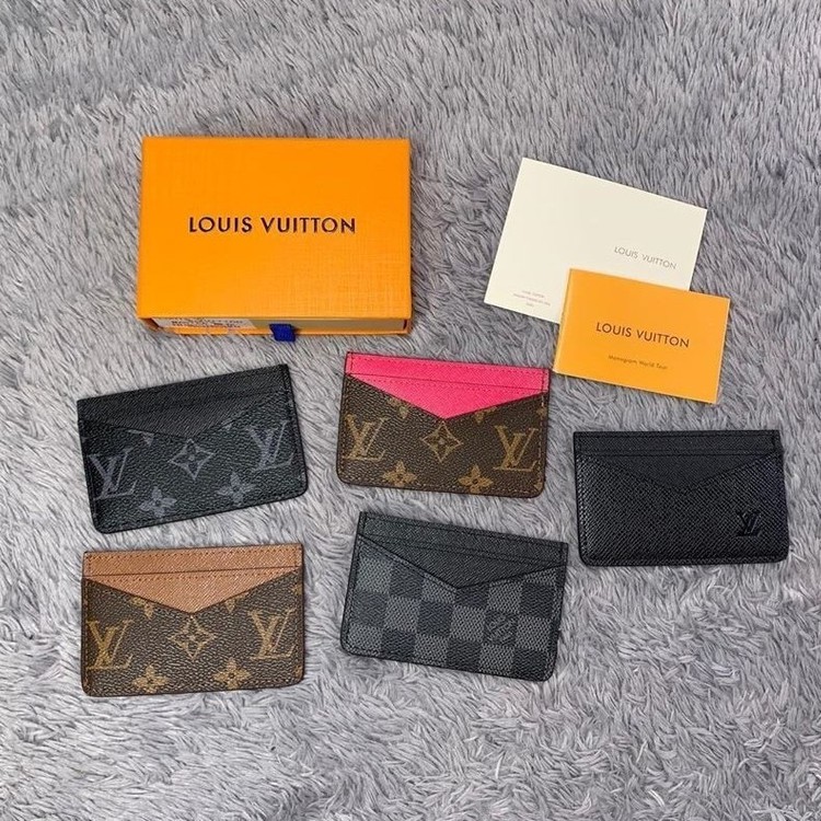  Louis Vuitton Tarjetero doble (Monogram Eclipse Canvas