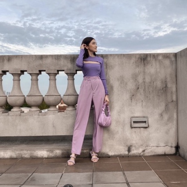 lilac shoulder bag / lilac shoulder leather bag / leather bag lilac / shoulder bag lilac / leather b