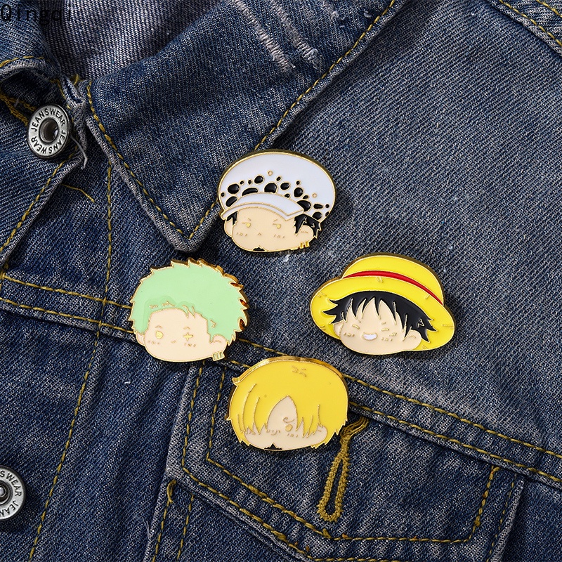 Bros Pin Enamel Desain Karakter Anime One Piece Untuk Hadiah Teman