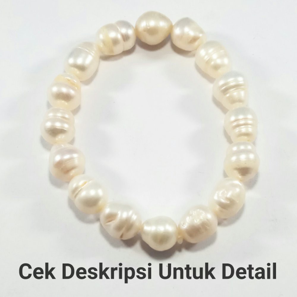 GELANG NATURAL MUTIARA AIR TAWAR MEWAH DAN TERMURAH