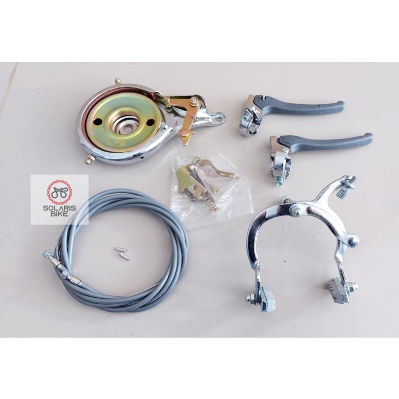 Rem Tromol Sepeda CTB Jengki Lengkap Set Ori PACIFIC 90MM