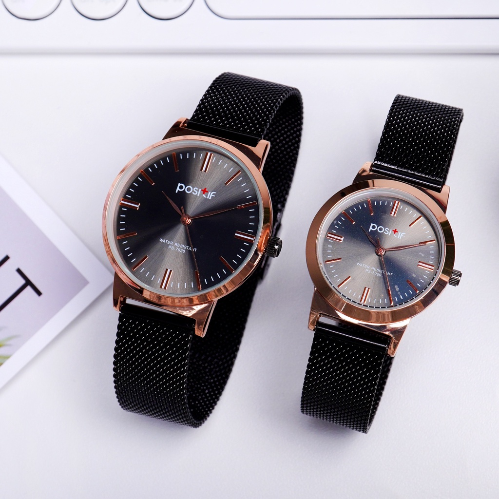 POSITIF PS 7020 JAM TANGAN COUPLE LUXURY ORIGINAL