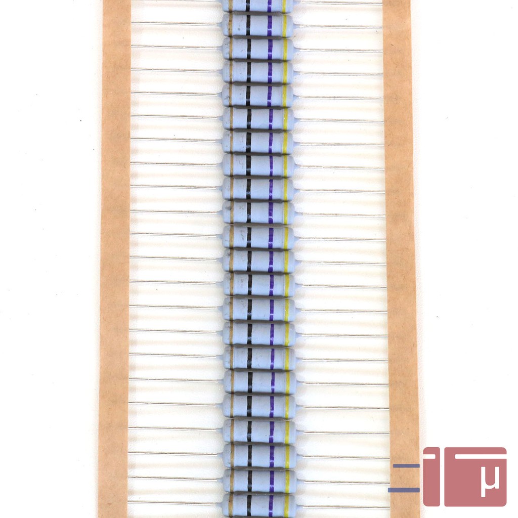 Resistor 47R 47 Ohm 2W Metal Oxide 5% Taiwan Kaki Tembaga