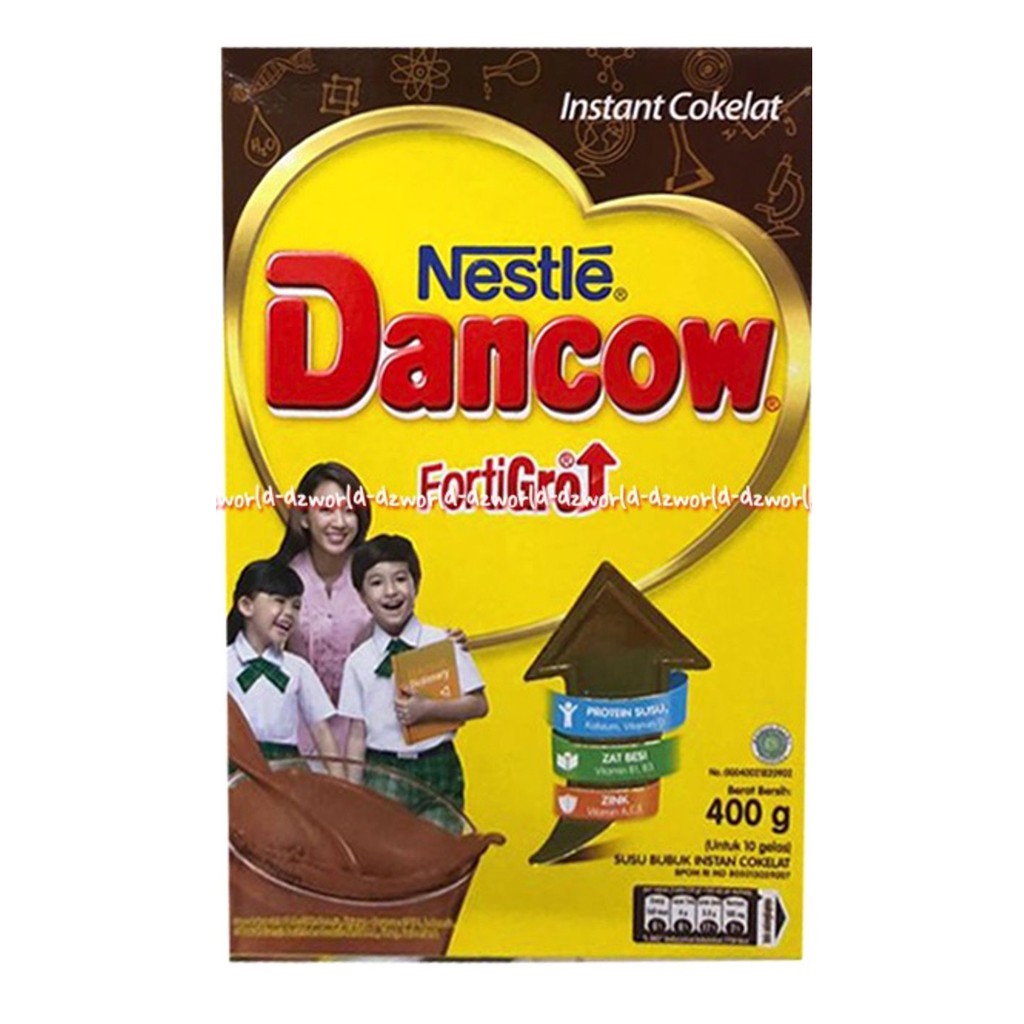 Dancow Enriched Putih Coklat Fortigro 400gr Nestle Susu Dancow Instant Cokelat Bubuk Putih Fortigrow