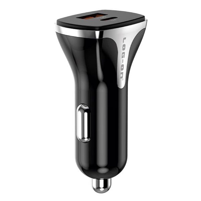 LOG-ON CAR CHARGER 36W PD+QC 3.0 SPACE X LO-SV32/ KEPALA CHARGER MOBIL LOG ON