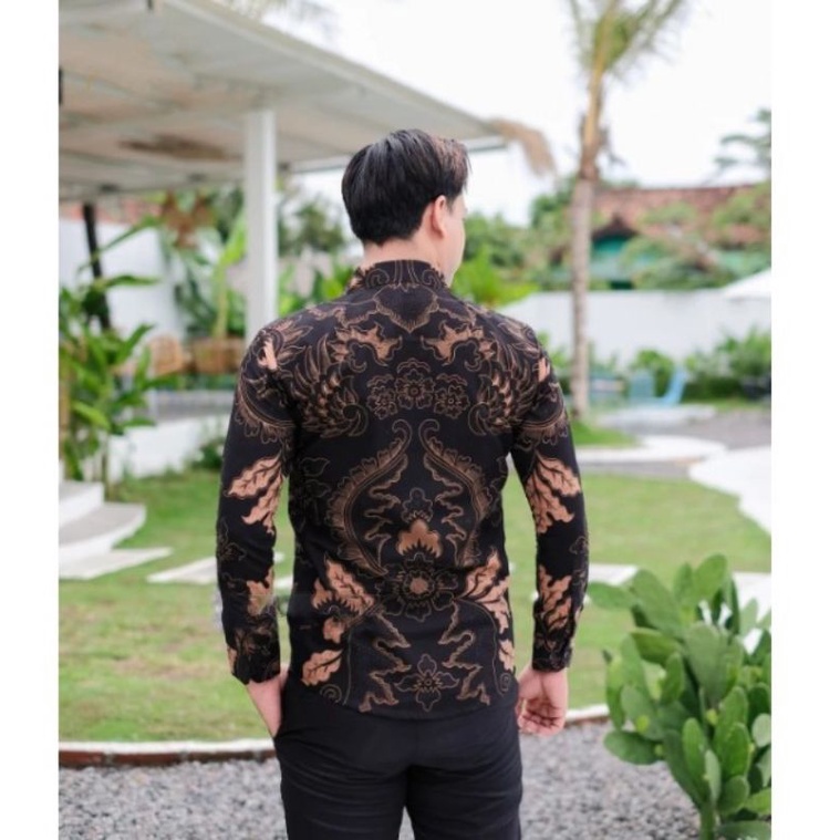 kemeja batik mewah slimfit terbaru remaja pria terbaru kondangan kantoran furing premium original