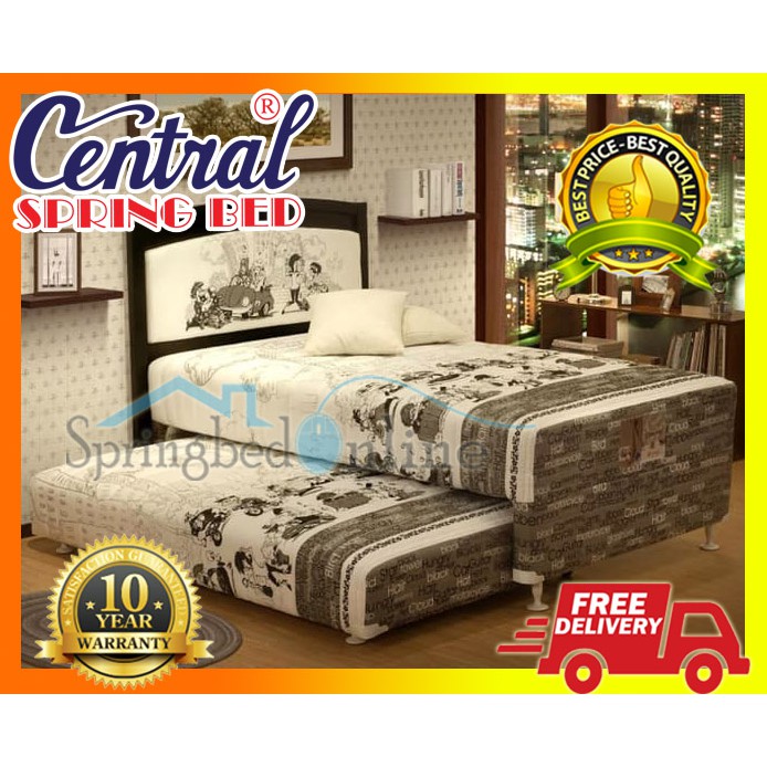SPRINGBED CENTRAL 2IN1 GOLD BIG MAMA 100x200