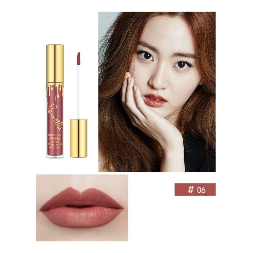 LAMEILA 763 LIQUID LIPSTICK SILKY GLASS LIP GLAZE WATERPROOF &amp; LONG LASTING