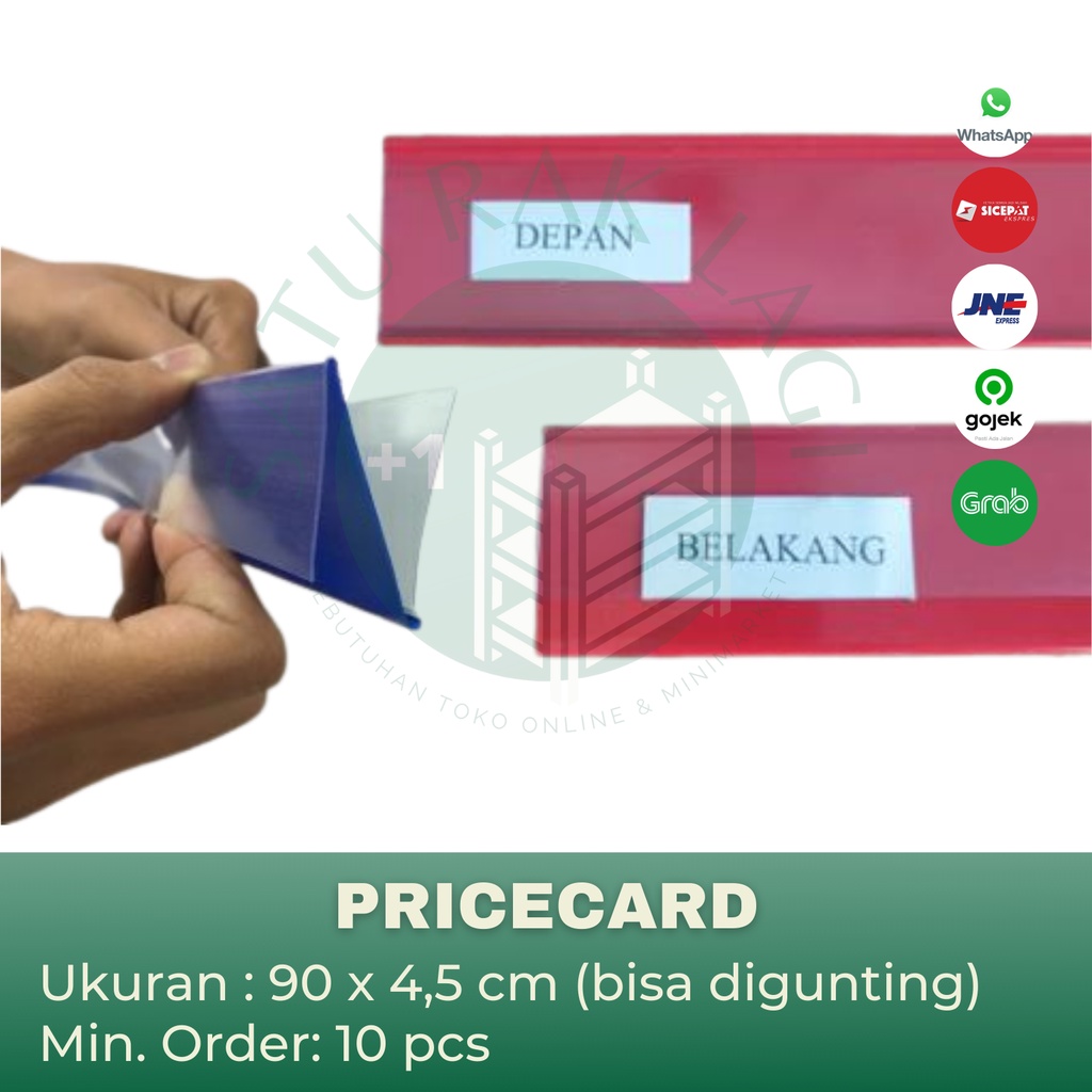 Bamboogrove_ Pricecard Mika Label Harga Rak Toko Supermarket Gondola