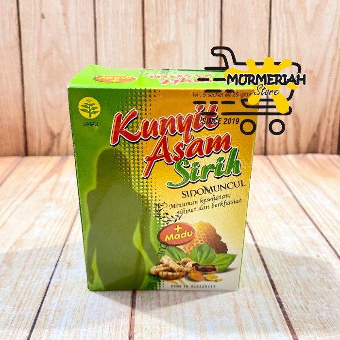 

Kunyit Asam Sirih+Madu SIDOMUNCUL Box 5 sachet-Minuman Kesehatan