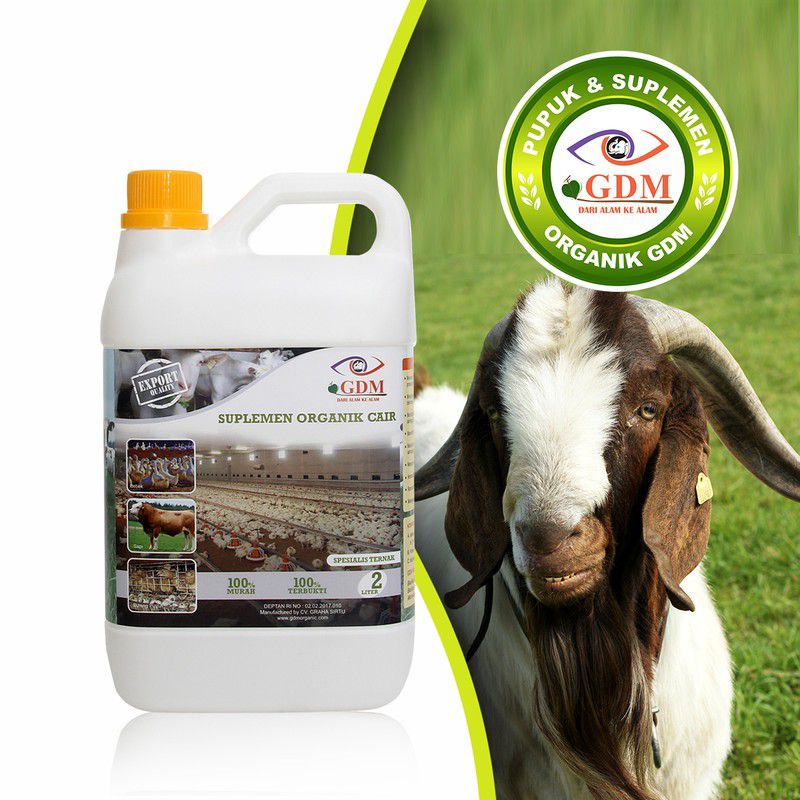 GDM Suplemen Organik Cair - Untuk Peternakan dan Hewan Peliharaan 2 Liter
