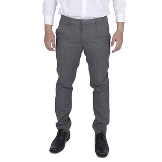  CELANA  BAHAN FORMAL PRIA  SLIMFIT WOOL ABU  ABU  MUDA 29 