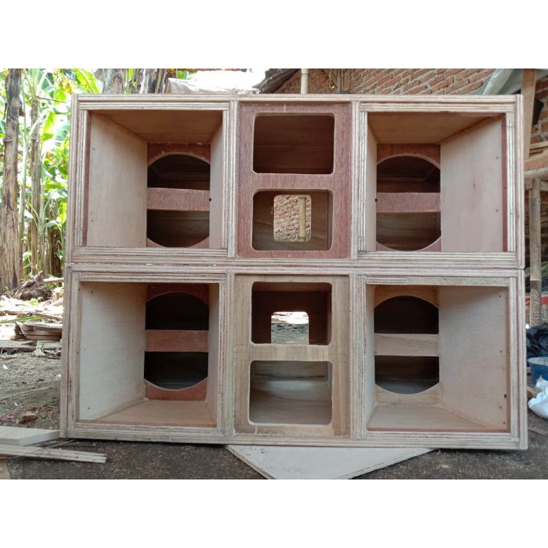 BOX AUDIO MIDLE 10 inch dobel , Box mid B2 tebal 18mili Costume