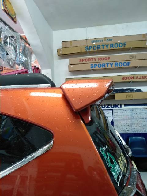 Spoiler Sporty Calya Sigra + Lampu Led Topi / Sayap Mobil Model Sporty
