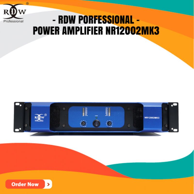 POWER AMPLIFIER 2 CHANNEL NR12002MK3 / NR12002 MK3 RDW PROFESIONAL