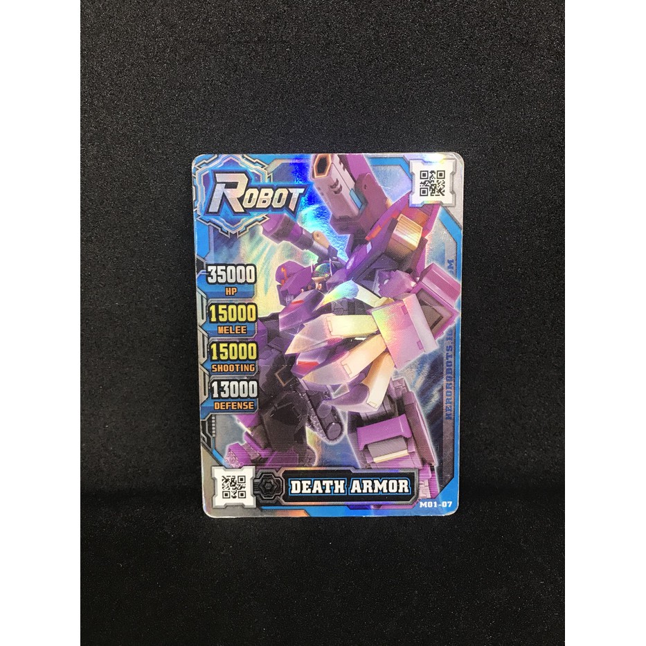 Kartu Hero Of Robots Silver Rare Robot Death Armor 100%Original