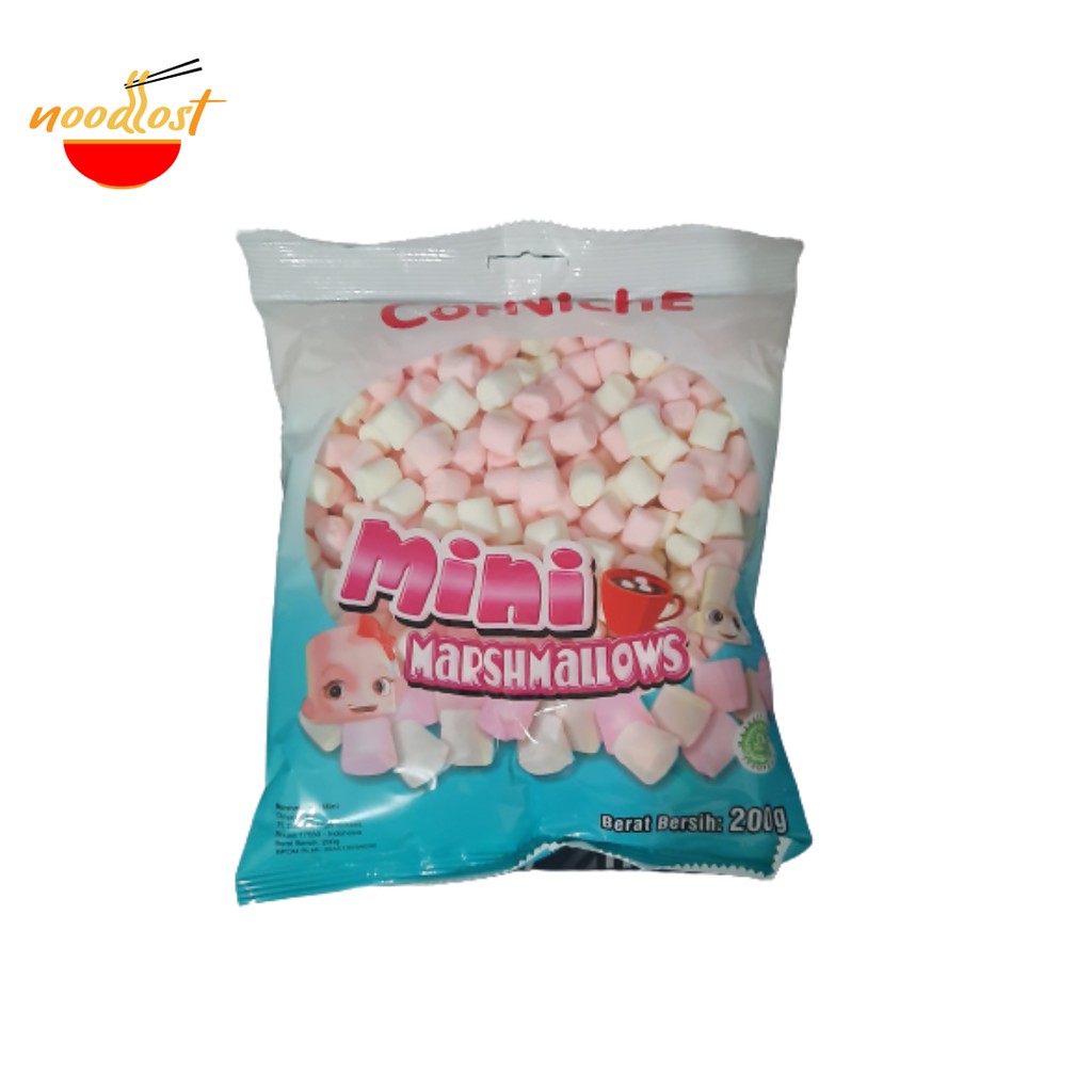 

CORNICHE MINI MARSHMALLOWS 200 GRAM ( Marshmallow mix )