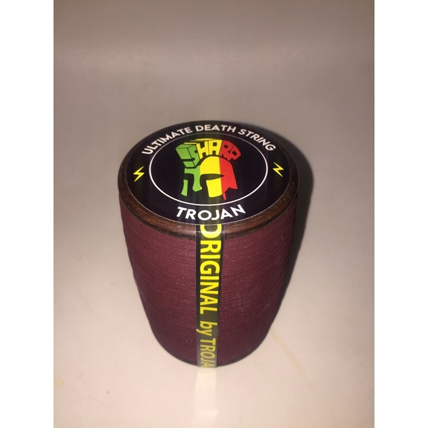 Senar Gelasan Tournament Trojan Ultimate Death String 023 Klos Kayu Halus Matot Mati Total Abu Impor