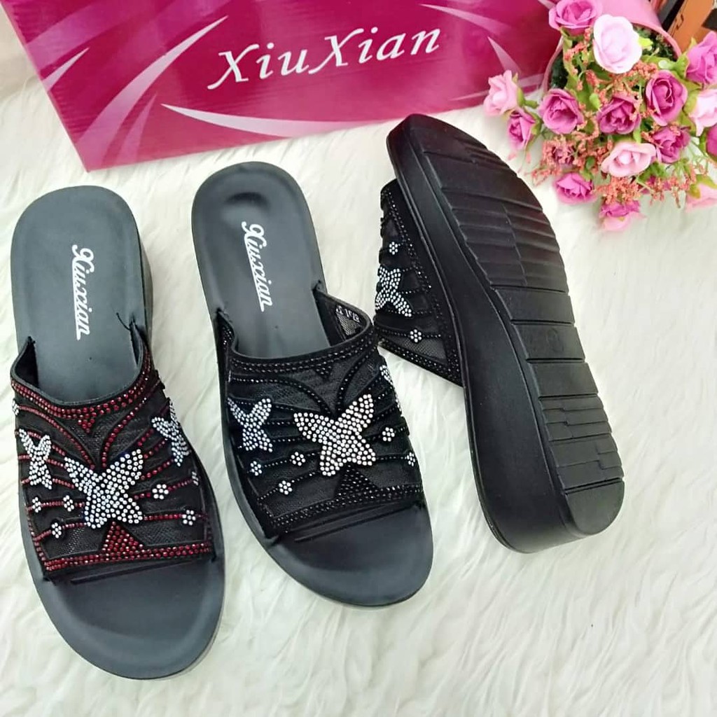 COD SANDAL XIU XIAN WANITA TERBARU SANDAL XIU XIAN KERJA KULIAH PESTA WANITA IMPORT TERKINI