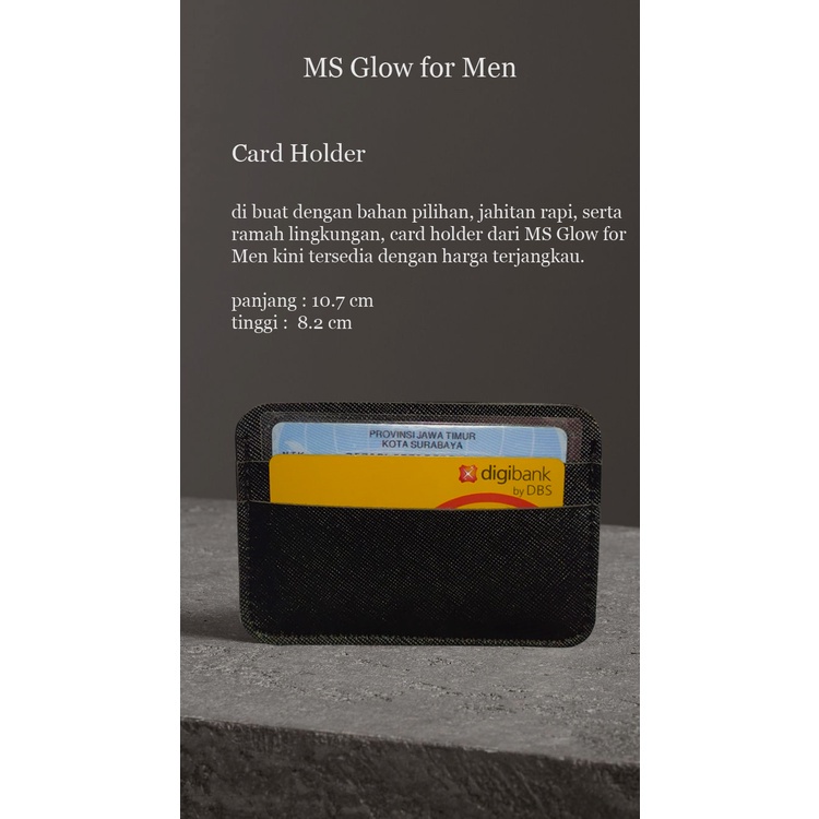 Card Holder MS Glow For Man / Card Holder Murah / Card Holder Jaman sekarang