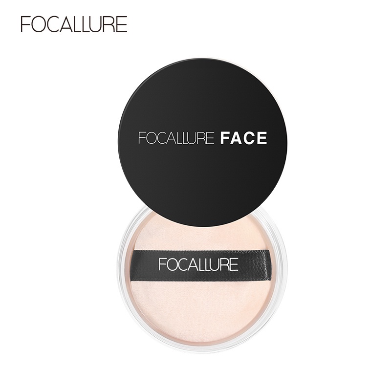 ✅COD FOCALLURE Super Fine Loose Powder - 3 Colours Bedak Tabur