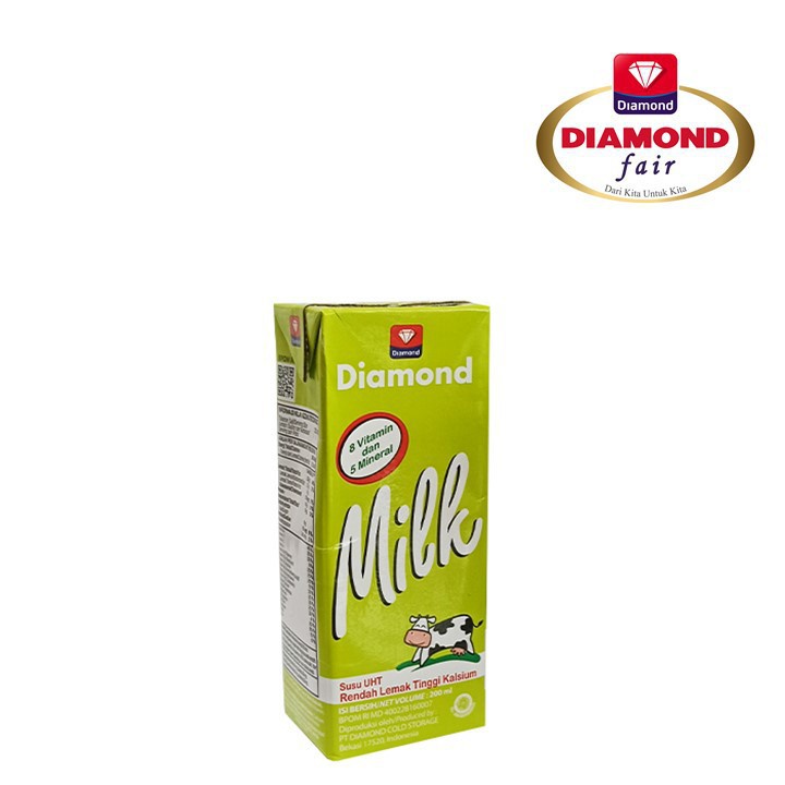 Diamond Milk Uht Low Fat High Calcium 200ml