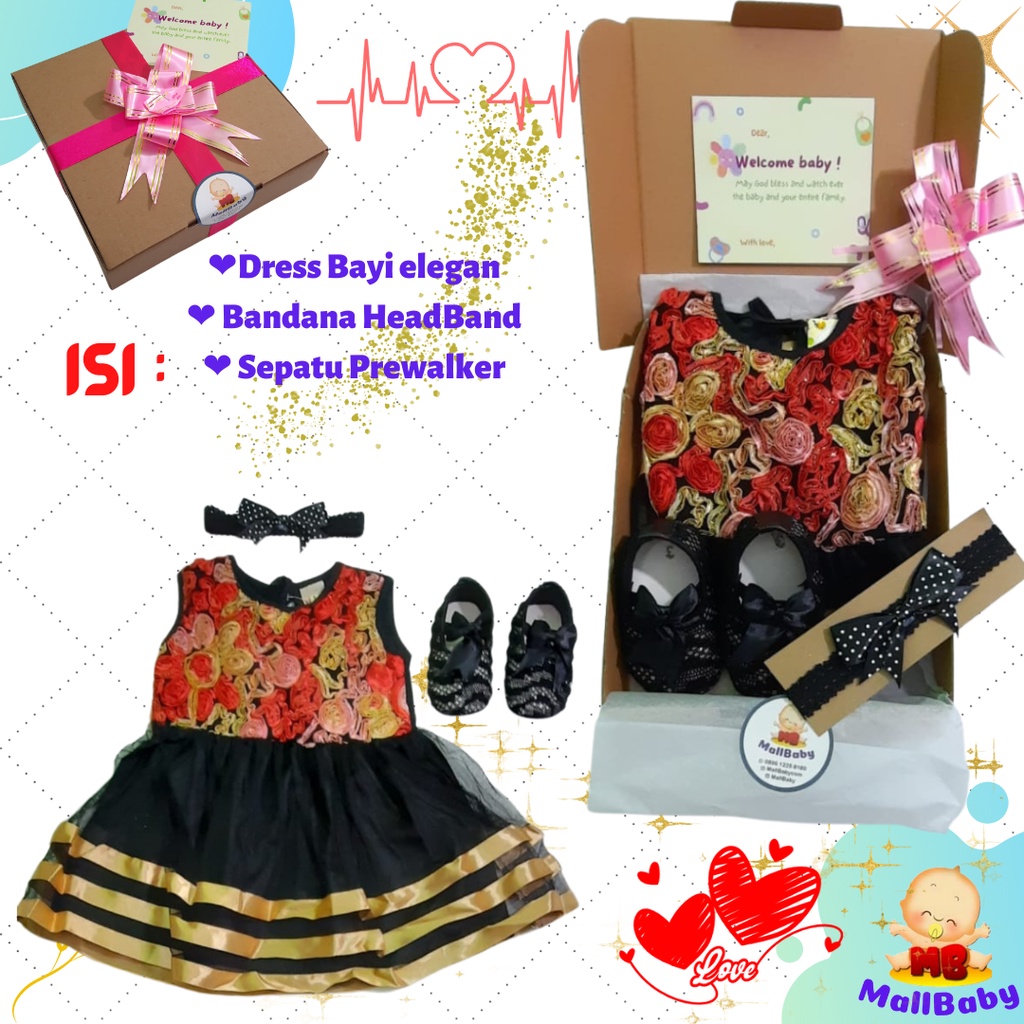 Paket Kado Bayi Perempuan Hampers Bayi Cewek Newborn Baby Girl