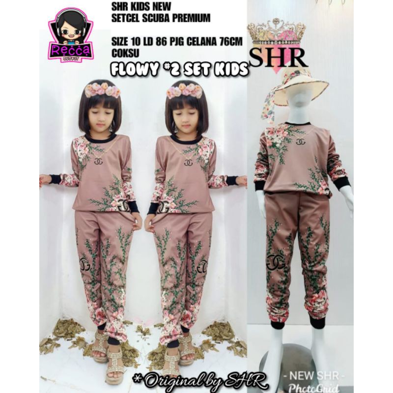 FLOWY#2 SETELAN BY RECCA OUTFIT - SETELAN ANAK ORI SHR