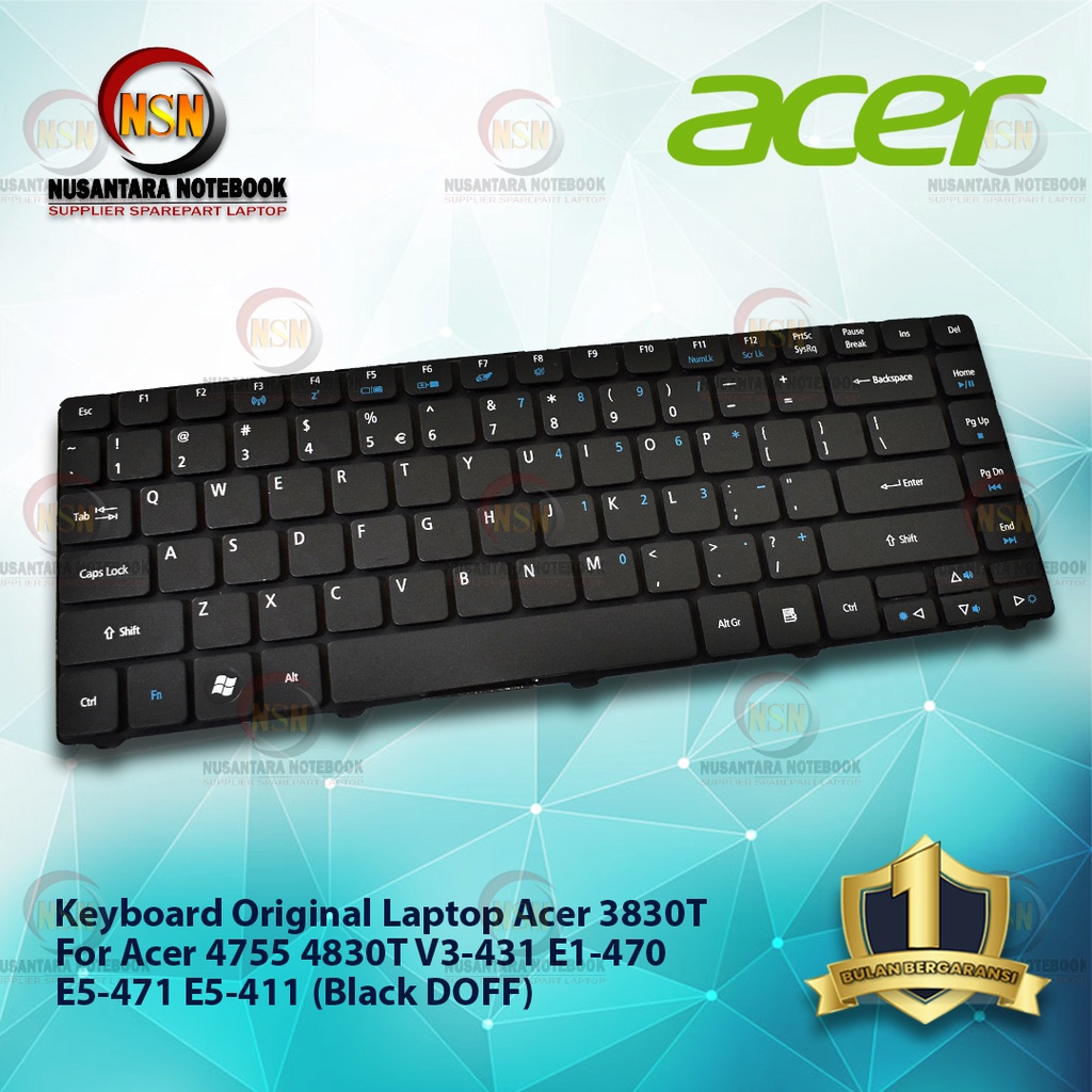 KEYBOARD ACER 3810 3820 4810 4820 4749 4736 4738 4740 4741 4752