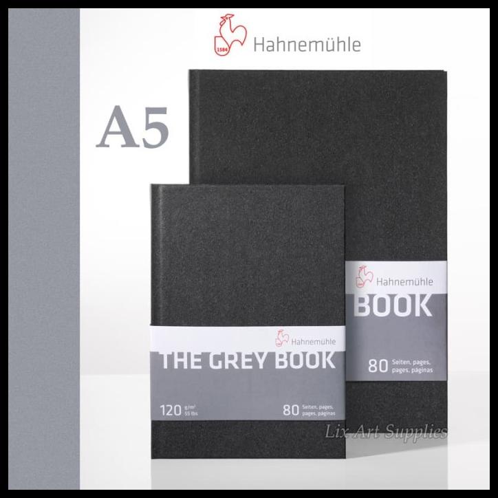 

TERBARUU!! Hahnemuhle The Grey Book Sketchbook A5 (120gsm / 40 sheets) TERBARU