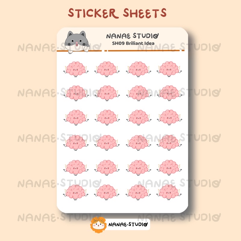 

Sticker Sheets - Brilliant Idea SH09 | Waterproof | Nanae.studio