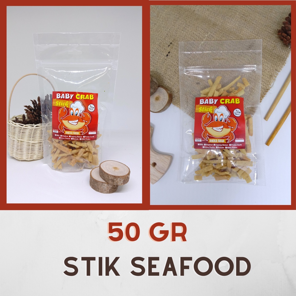 

Cemilan Halal Baby Crab Stik - 50 gr