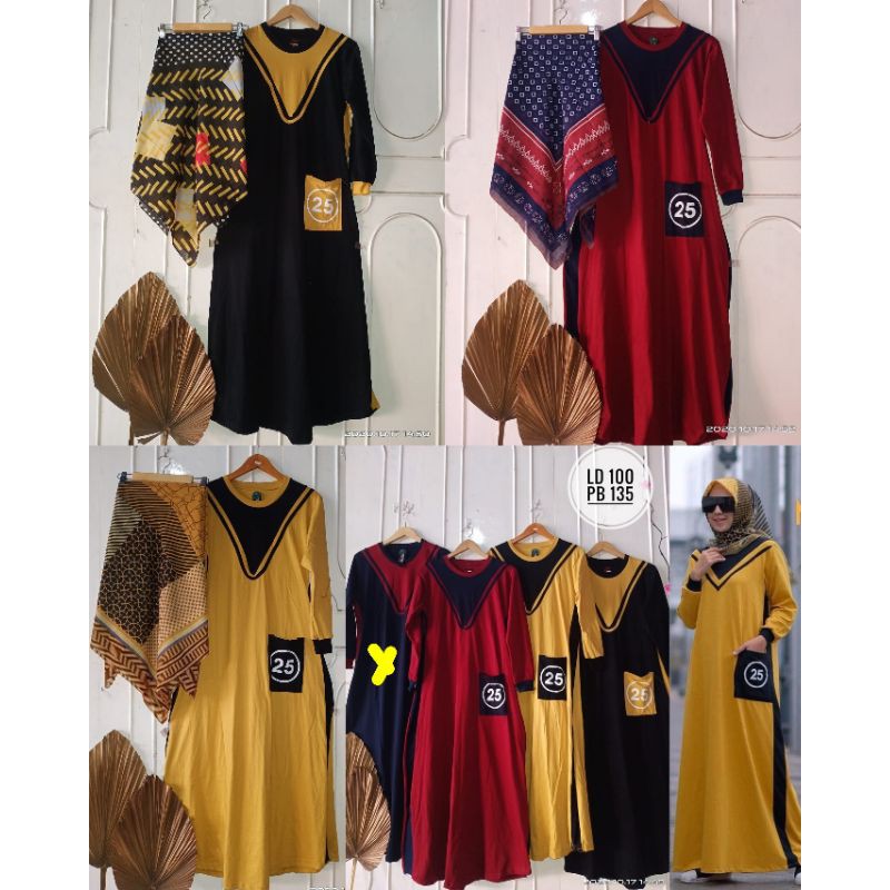 TERBESTSELLER  GAMIS SET HIJAB / GAMIS KAOS KOMBED / GAMIS KnY / GAMIS ZOLAQU / GAMIS WANITA MURAH