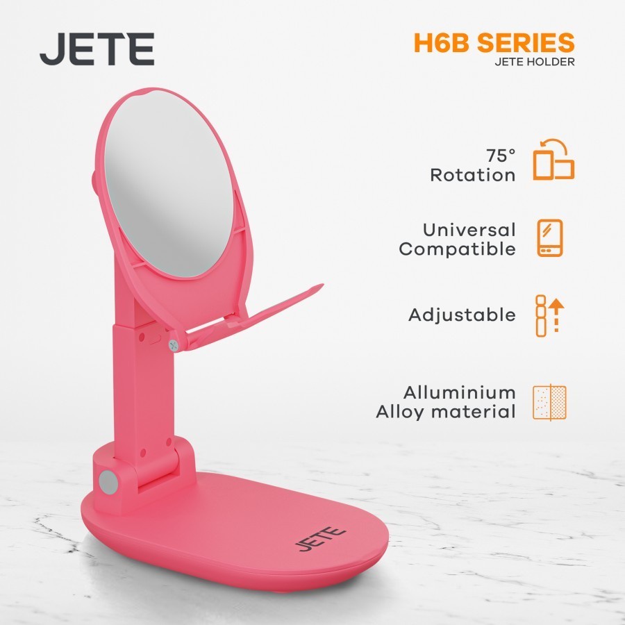 Holder Hp Meja - Stand Holder Lipat JETE H6B - Stand Hp | Tatakan Hp Original Garansi 2 Tahun