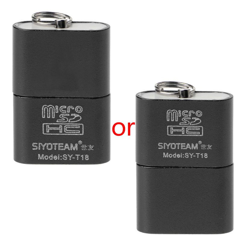 Cre Adapter Card Reader Micro Sd / Tf Usb 2.0 Mini Portable Bahan Aluminum Alloy