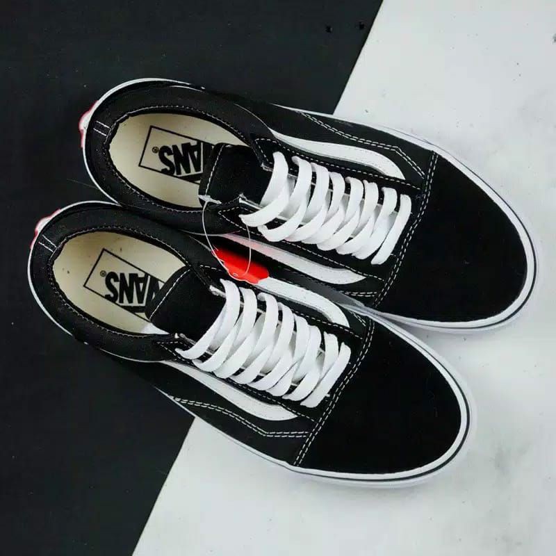 Sepatu Vans Oldskool Classic Black White Premium BNIB